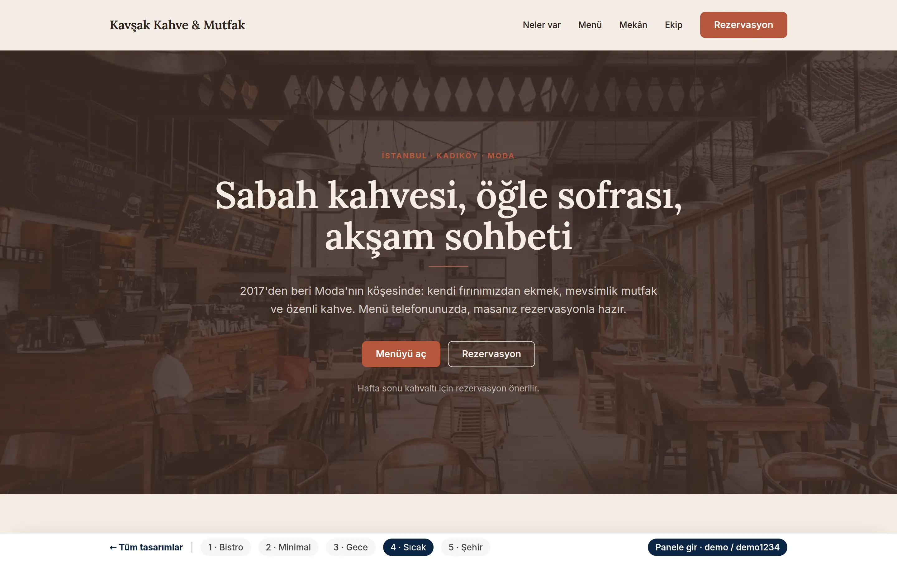 Tasarım 4 — Sıcak